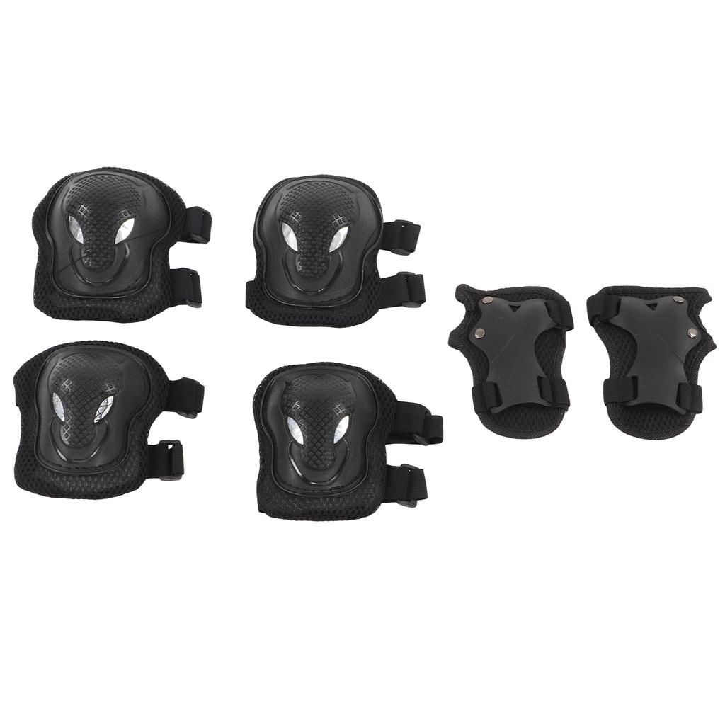 Kinder Erwachsene Sport Schutzausrüstungsset Knie Ellbogenpolster Handgelenkschützer für Rollschuhlaufen 6 Jahre