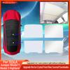 For Tesla Model3 Y - New Upgrade Ice Cloth Buckle Sun Shades Glass Roof Sunshade Front Rear Sunroof Skylight Accessories