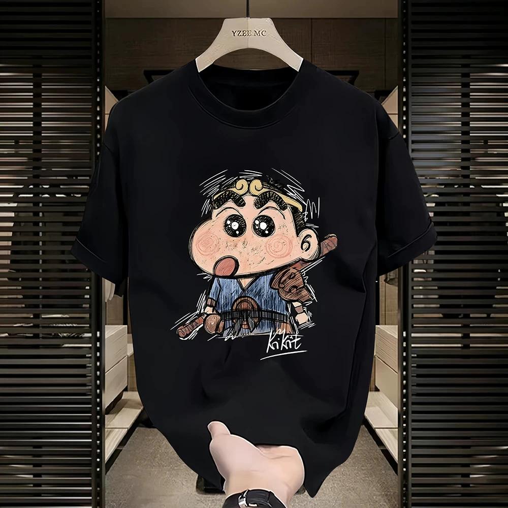 Men Versatile Cotton T Shirt Short Sleeve Round Neck Casual Basic Tee Top Breathable Comfortable Summer Daily Wear Solid Color Simple Design