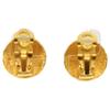 CHANEL 97A CC Logos Dot Round Earrings Earring goldUsed