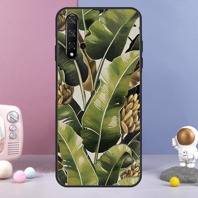 Tropical Leaf Pattern For Huawei Nova 3i 7i 8i 11i 12i 9 10 SE Y60 Y61 Y70 Y72 Y73 Y90 Y91 P20 P40 P30 Lite Case