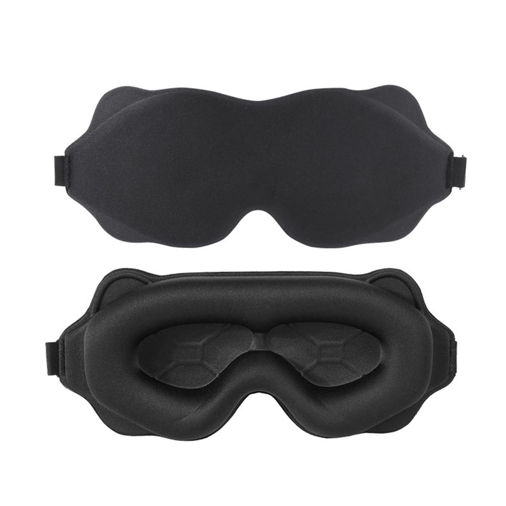 3D стереоскопическая маска для глаз с эффектом памяти, хлопковая маска для сна, для путешествий, деловых поездок, сна, затемняющая маска для глаз, повязка на глаза чёрный
