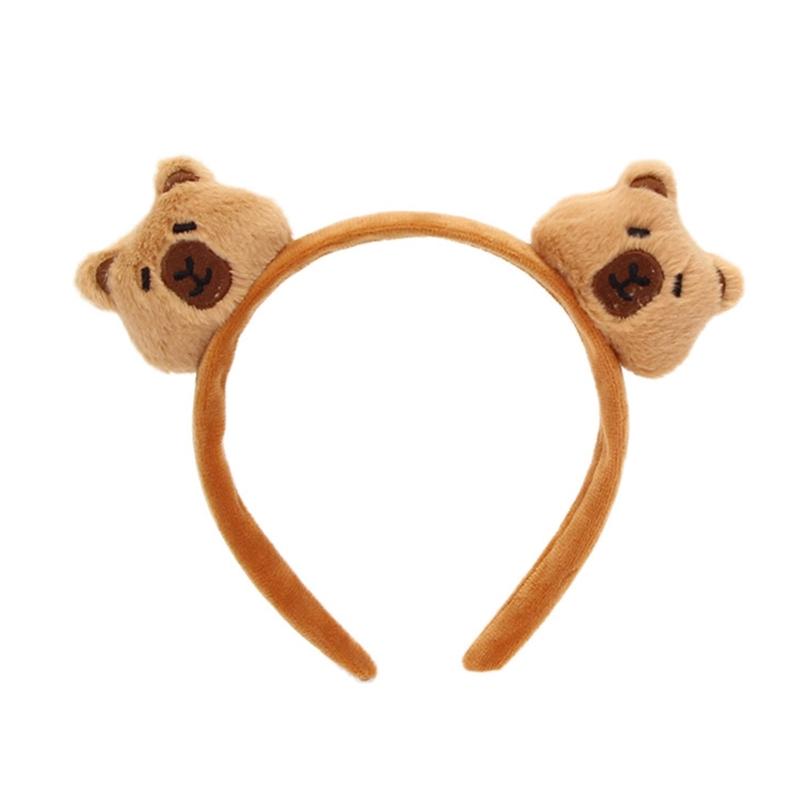 Cute Cartoon Bear Headband For Kids And Women Fashion Headwear Soft Adjustable Hair Accessory In Various Colors