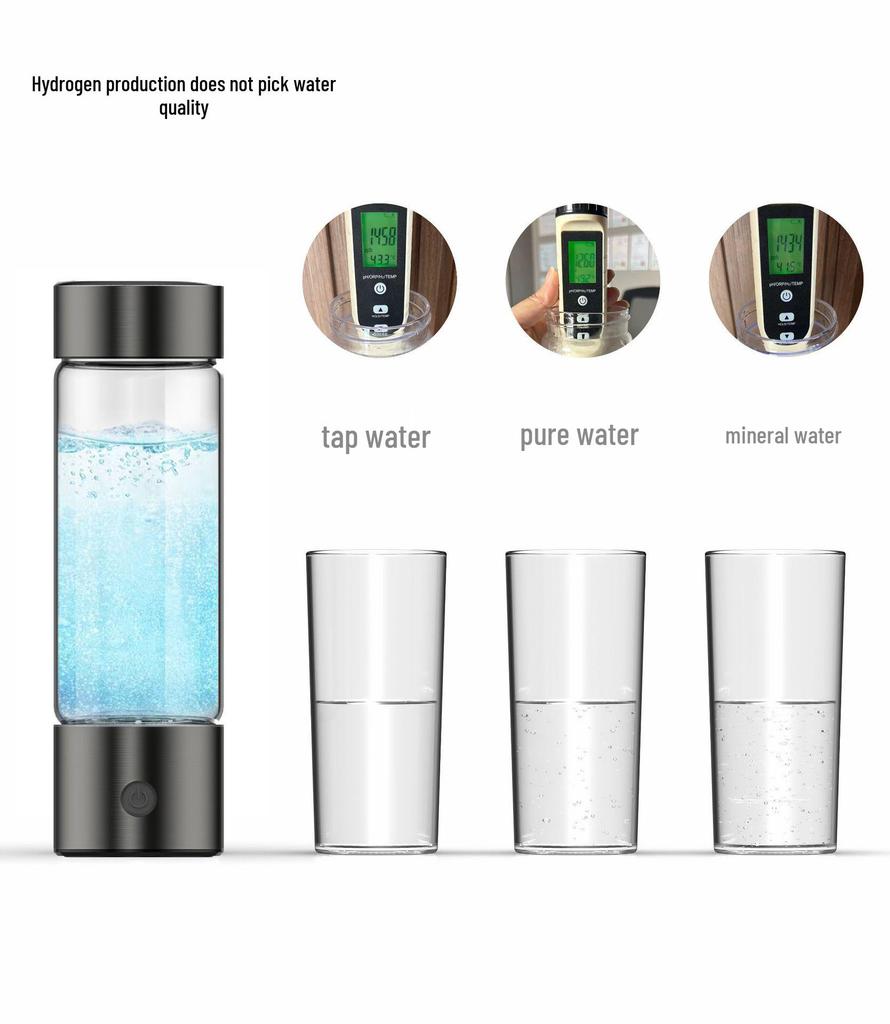 Dual-Use Hydrogen-Rich Electrolyzed Water Bottle - Large Capacity