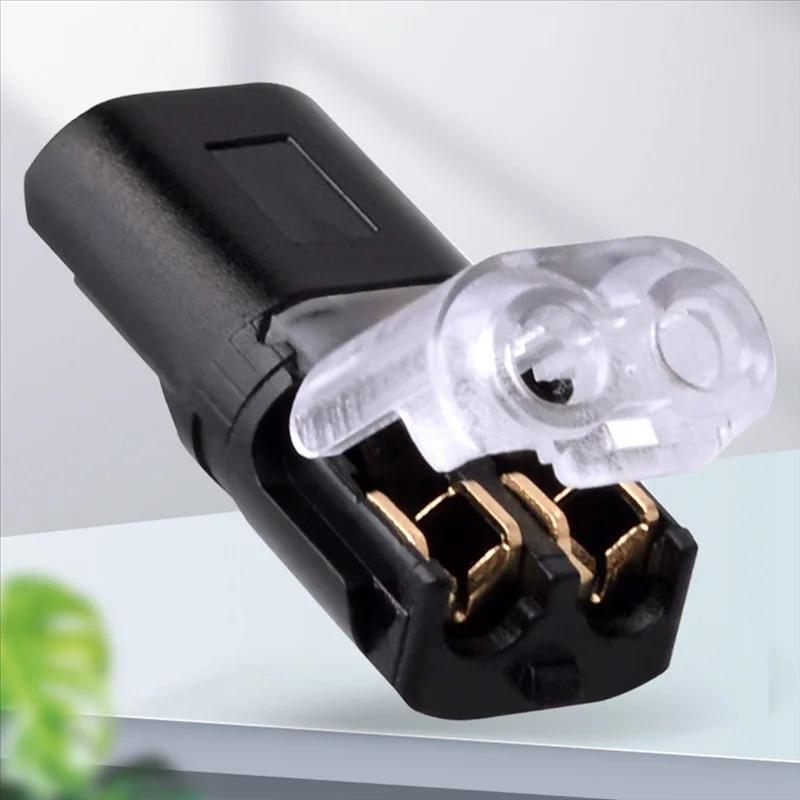 30PCS Universal Auto Quick Wire Connector 2 Pin Type Electric Cable Plug Waterproof Solderless Multifunction Connector Car Accessories