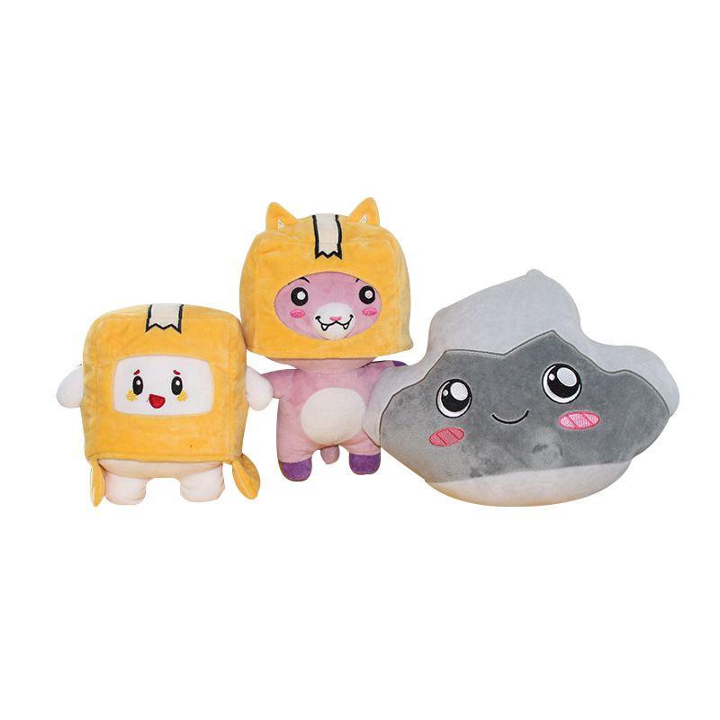 Lankybox Boxy Foxy Rocky Plush Soft Stuffed Toy Kid Game Figure Plushie Doll