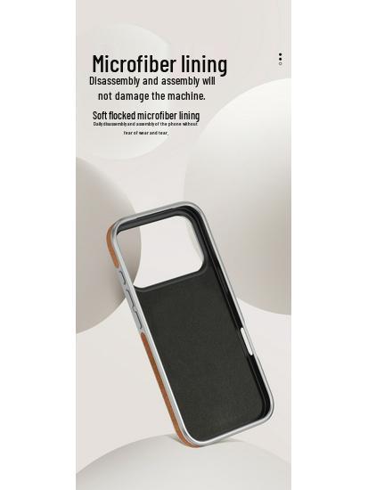 Light Luxury Electroplated Leather Texture Phone Case for iPhone 17 Pro Max