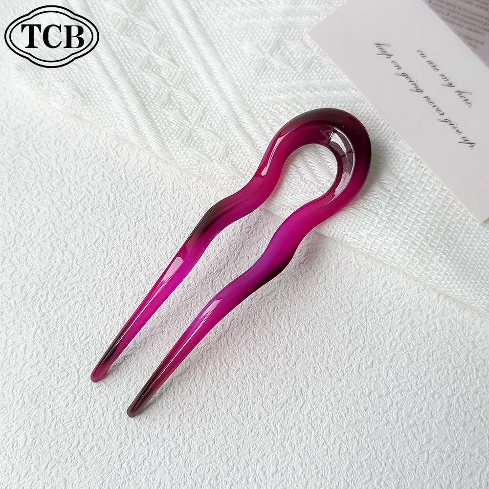 Elegant 2025 U-Shaped Japanese Korean Hairpin Clip for Buns
