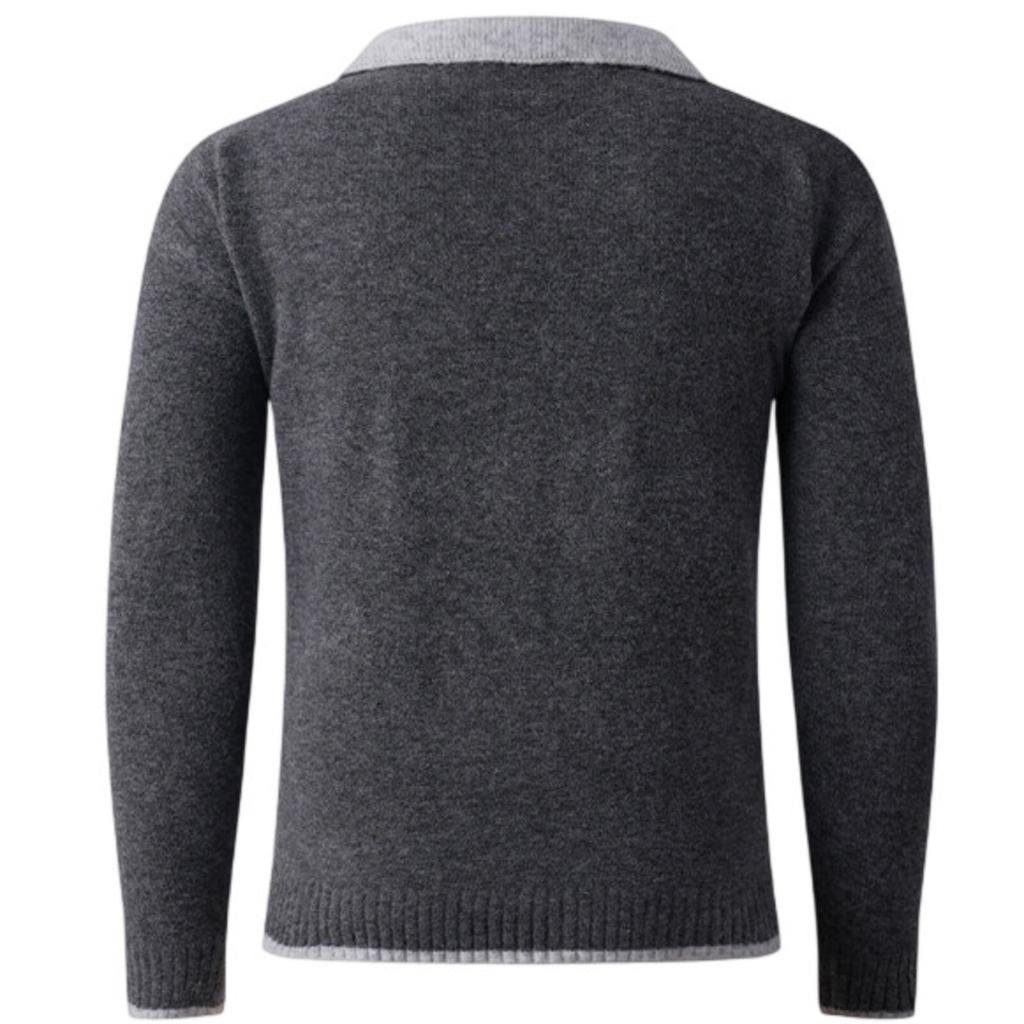 Men's Outdoor Casual Loose  Neck Sweater Pullover Knitwear