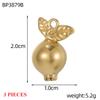 3PCS/LOT CARLIDANA Gold Plated Stainless Steel Charms, Cute 3D Mushroom Candy Fruit Pendants for DIY Bracelet Earring Jewelry