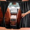 Sealed Car Isolation Curtain - Commercial Vehicle Taxi Cab Partition Protection Air-Conditioning Sunshade Privacy Curtain