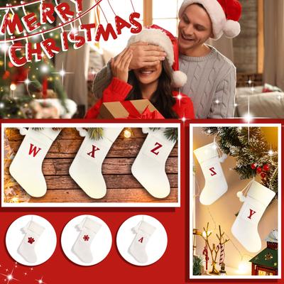Christmas Red Socks Candy Boots Festive Gift Bags Christmas Tree Decoration Socks Decorative Bags