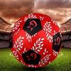 1PC White Leaf Powerful Symbol Soccer Ball Size 5 Football Machine Sewn Indoor/Outdoor Universal Football Gift W11