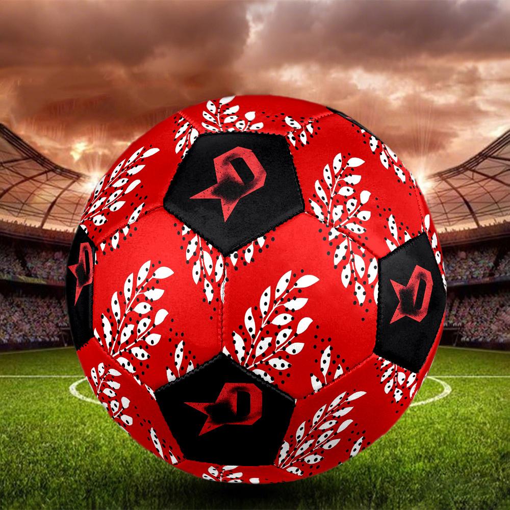 1PC White Leaf Powerful Symbol Soccer Ball Size 5 Football Machine Sewn Indoor/Outdoor Universal Football Gift W11