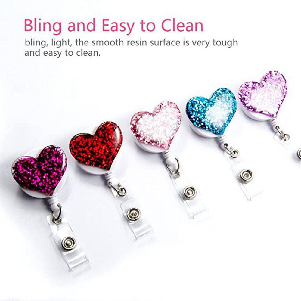 Nurse Doctor Work Card Work Card Holder Clip Heart Badge Holder Name Tag Holder Badge Holder Clip