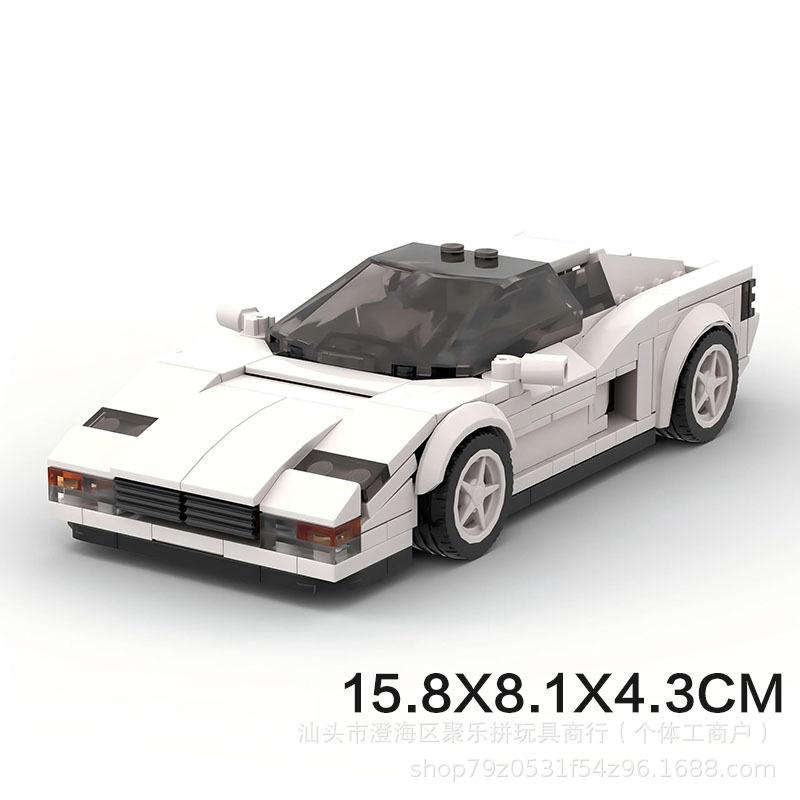 Eight Grid Car Sports Car Testarossa Puzzle Education Assembled Building Block Racing Wholesale