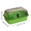 Travel Transparent Hamster House Hamster Carry Case Cage Ventilation Portable Hamster Cage for Guinea Pigs Rats Small Animals