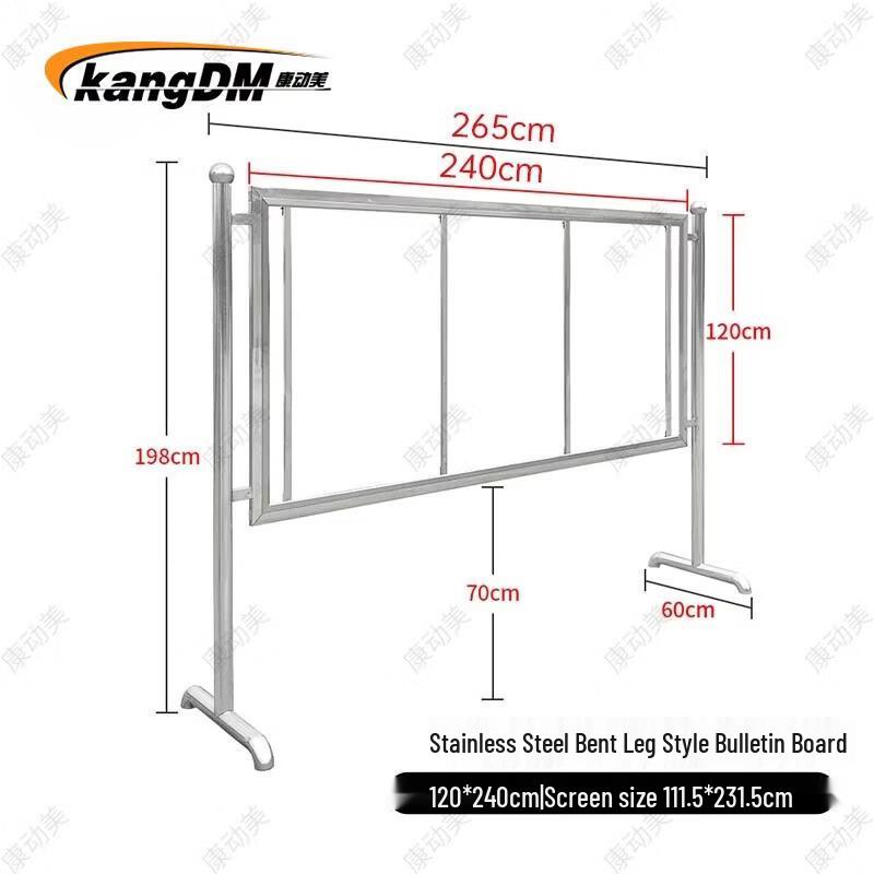 Floor-Standing Movable Display Board Stand