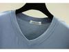 New Summer V-Neck Women's Loose Fit Modal T-Shirt - Solid Color, Short Sleeve Basic Top