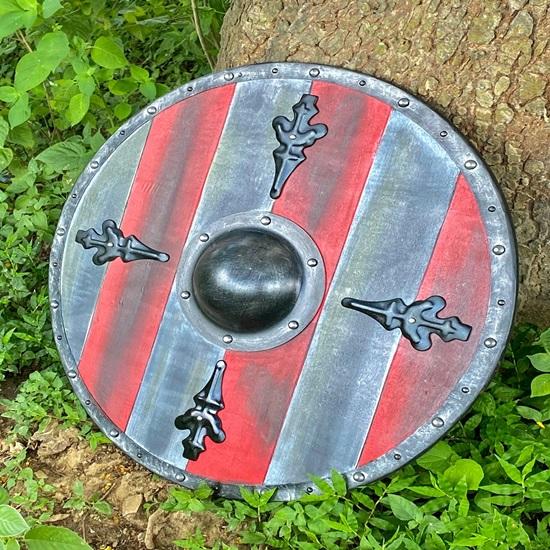 45.72 Cm Medieval Leif Erickson Viking Valhalla Authentic Battle Worn Viking Shield, Norse Viking Shield, Viking Gift Him Her