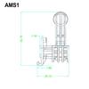 Upgraded AMS System Spring Press Lever & Cover Plate Set, Durable High Strength Replacement Parts for 3D Printer