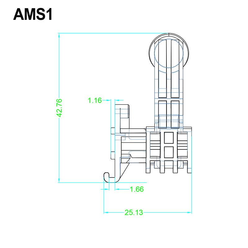 Upgraded AMS System Spring Press Lever & Cover Plate Set, Durable High Strength Replacement Parts for 3D Printer