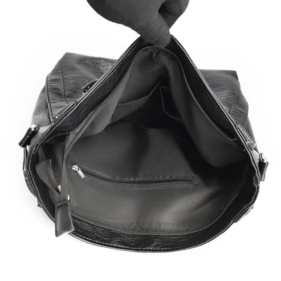 Luxury Famous Brand Women's Soft Leather Handbag Large Capacity Tote Bag Women's Shoulder Crossbody Bags