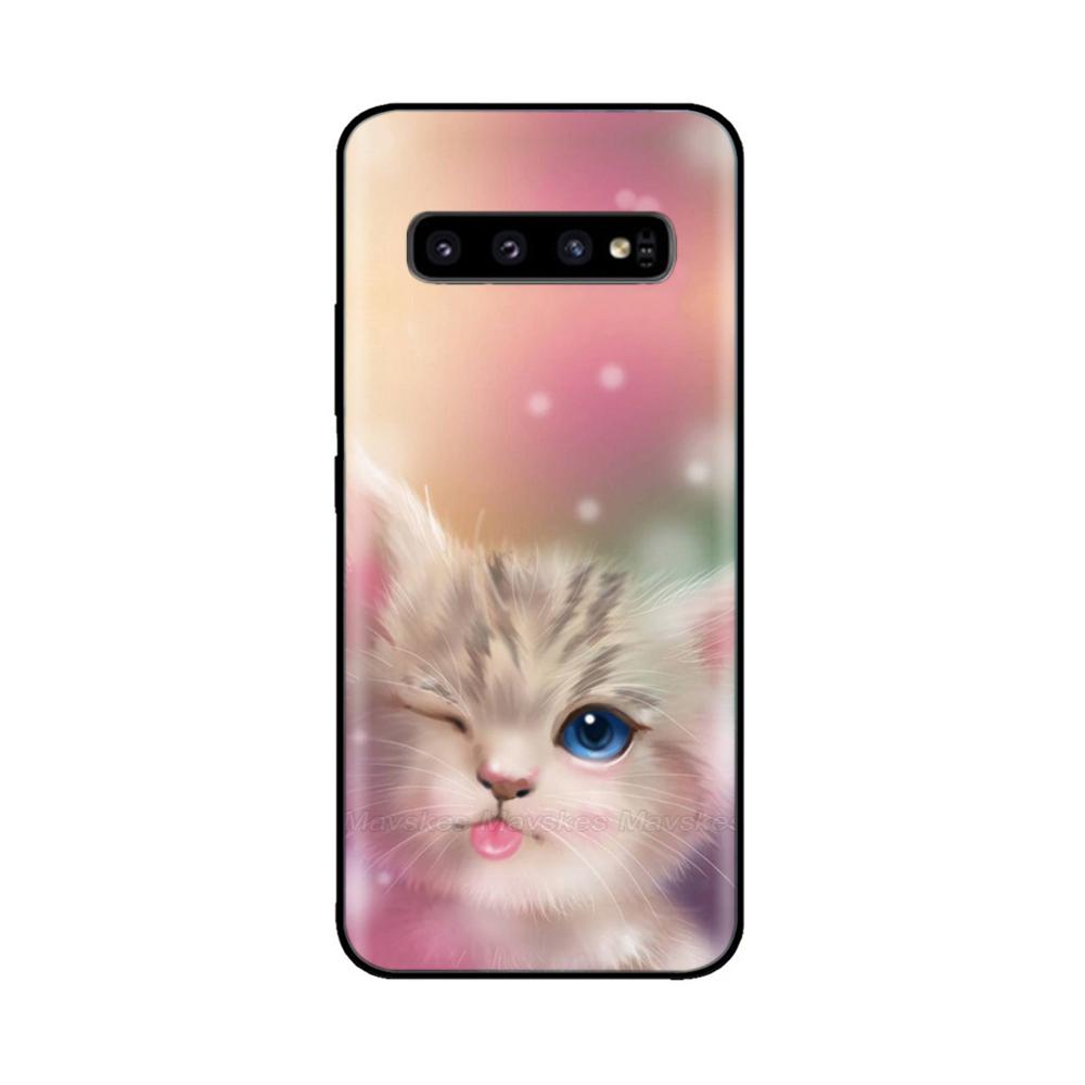 For Samsung S10 Plus Case S10 Silicone Fashion Back Cover Cases For Samsung Galaxy S10 S10E S 10 S10plus Protective Back Cover