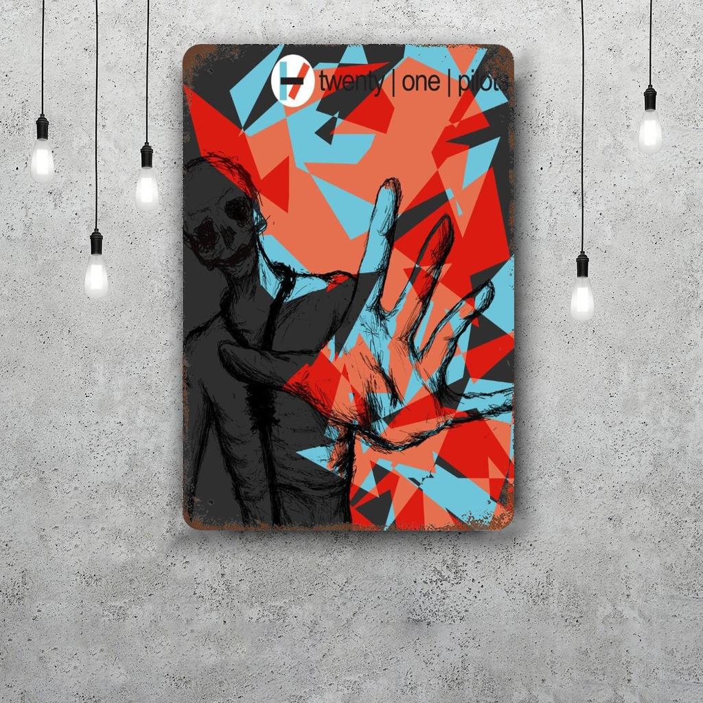 Twenty one pilots Decorazioni Segnali Metallici Vintage Segnali in Latta Poster del Capitano Decorazione per Bar Pub Club Man Cave Decorazione Murale