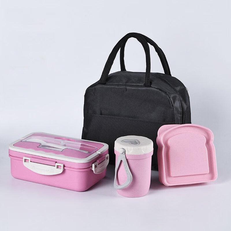 ZISIZ Lunch Box Set with Cutlery and Breakfast Cup