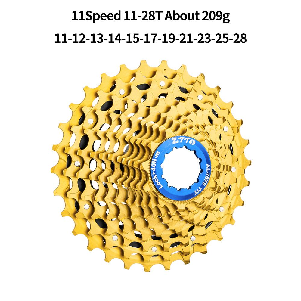 ZTTO Road Bike 11 Speed ULT Cassette HG Freehub 11-28T Gravel Bicycle 11-36T 11Speed 34T UltraLight K7 11V 11s 32T CNC Gold 11s 11-28 ULT