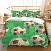 Hot Sell 3D Footballl Printing Duvet Cover Set Sports Bedding Cover Set Man King Size Bed Suit Luxury Quilt Cover Set Breathable Bed Sets