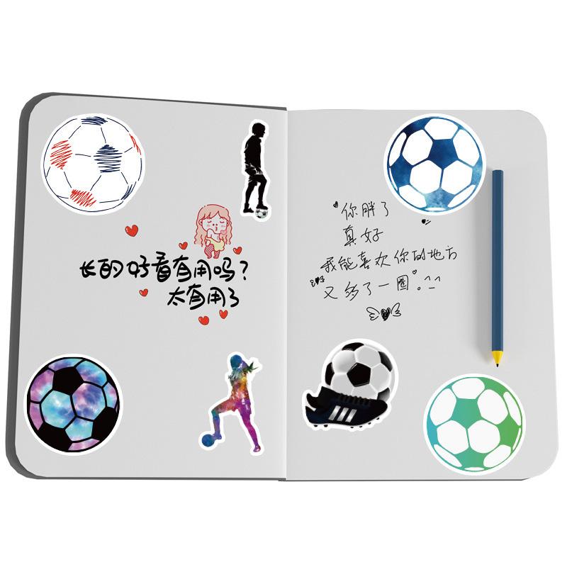 50 Pcsset Football Soccer Graffiti Stickers For Laptop Phone Luggage Notebook Decal Decoration Scrapbook Sticker Kids Gift