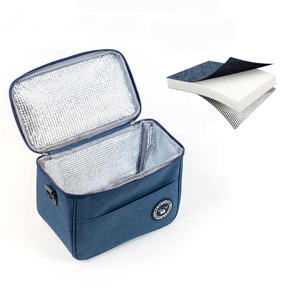 Isolierte Lunchtasche mit Bärenmuster, leicht zu reinigen und tragbar für Schule und Büro, hält Ihre Speisen frisch und lecker, kein Lebensmittelkontakt