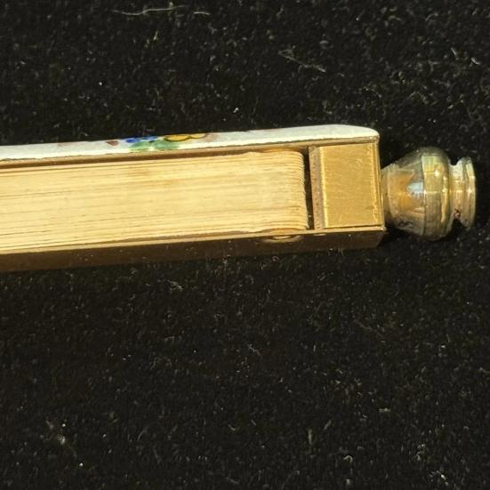 1/2/3Pcs Enamel Flower Brass Phone Book Handmade Vintage Chinese Style Mini Pocket Portable Floral Phone Directory Address Book Collectible Decoration