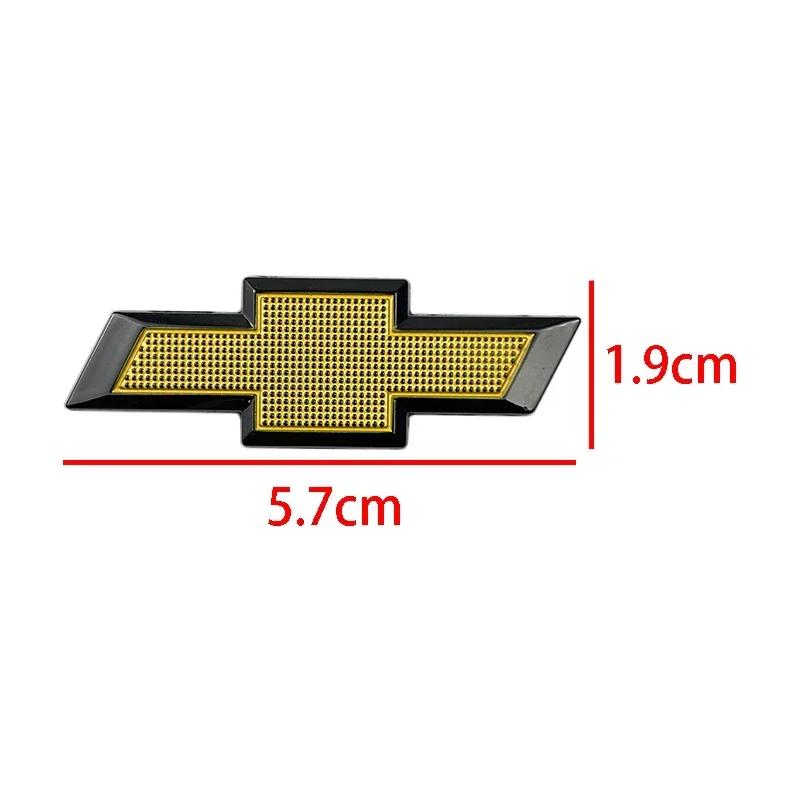 Pegatinas de Emblema Central para Volante de Coche de Aleación de 5,7 cm para Chevrolet Sail Silverado Malibu Captiva Spark Trax Aveo Cruze Lacetti