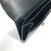 HERMES vintage Ring Do Hand Bag Flap Shoulder Bag Bock Scarf Black/GoldHardware