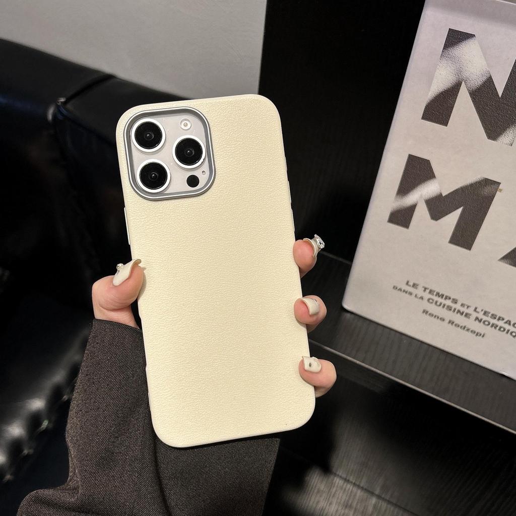 Lychee Pattern iPhone 16 Pro Drop-proof Case for Couples