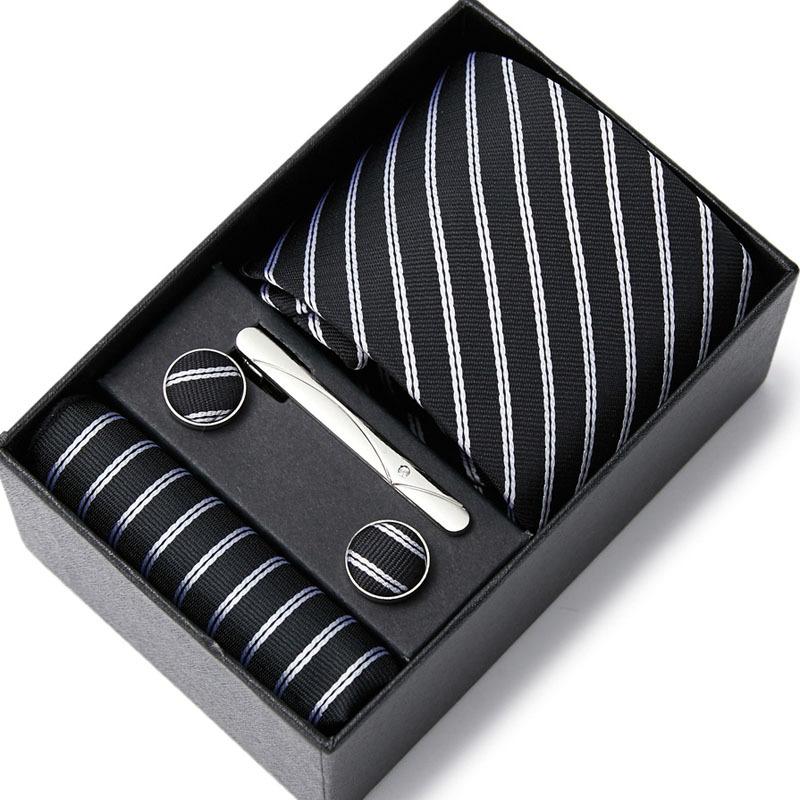 Nouvelle Cravate pour Homme Six Pièces Affaires Mariage Cravate pour Homme