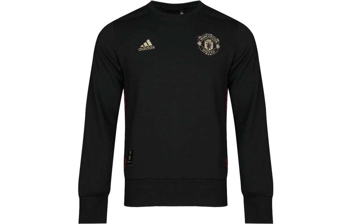 Adidas Sweatshirts Unisex Black Crew Neck Moderate Regular DZ0458 L