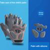 Durable And Safe 1Pair Children Gloves Half Finger Outdoor Sports Kid Cycling Boys Girls Protection Antislip Breathable Thin Spring Summer Gloves