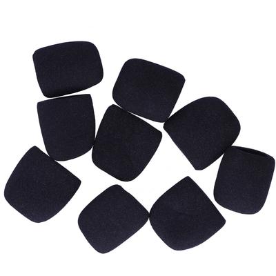9Pcs Microphone Caps EVA DustProof Protective Cover for KTV Karaoke Recording Room(Black )
