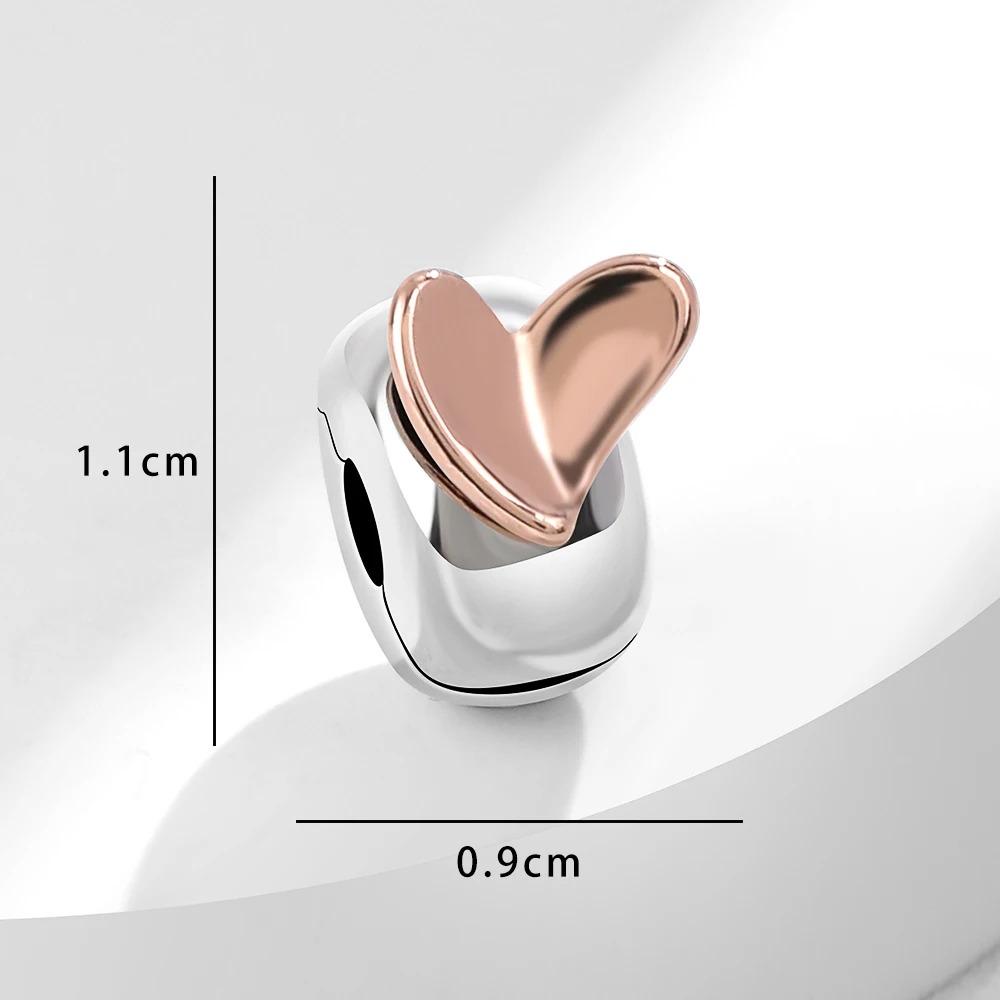 New Cupid Key Charm 925 Silver Bracelet Shining Bead DIY Women Jewelry Gift Party Accessories