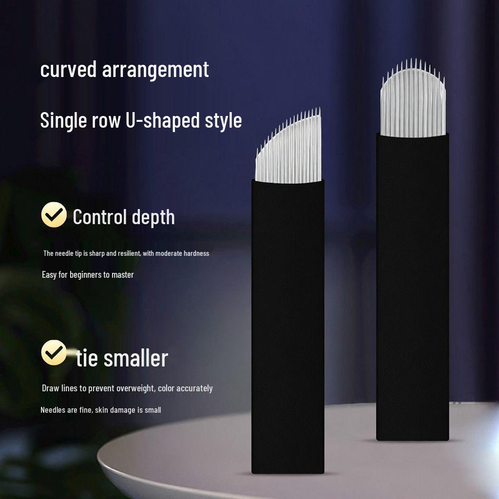 Microblading U-Shaped 18-Needle Curved Blade for Eyebrow Precision