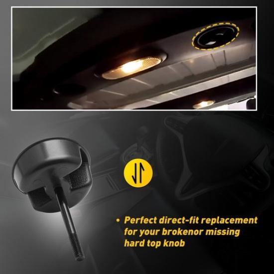 Roof Top Mounting Knob Cover Trim For 2007-2018 Jeep Wrangler JK Accessories 2Pc