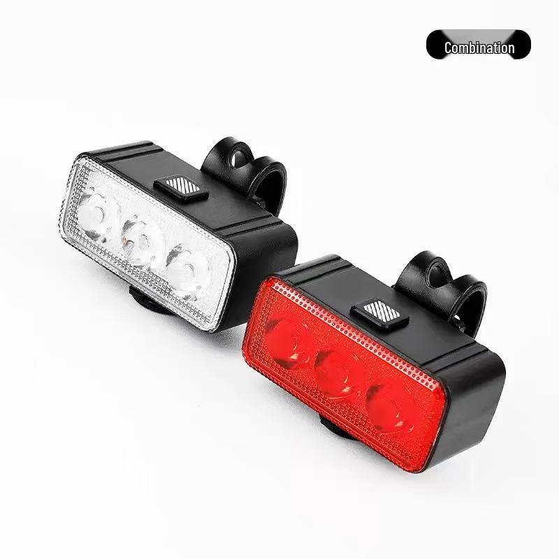 High-Brightness Waterproof Bicycle Head & Taillight with Type-C Charging for Night Cycling