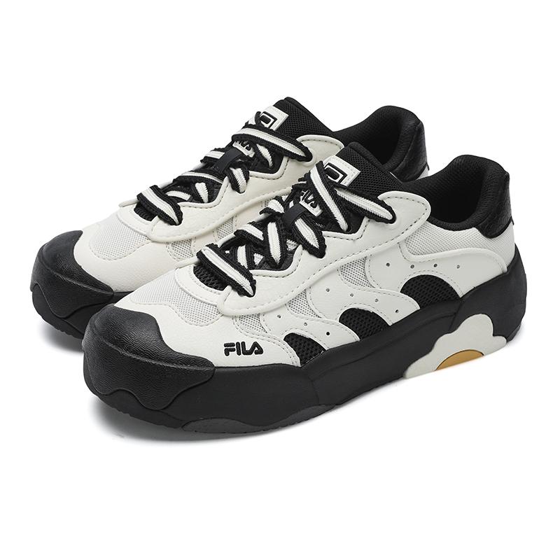 Fila Omelette Fashion Trendy Versatile Low-Top Sneakers Women sneakers Black White F12W532207FGB