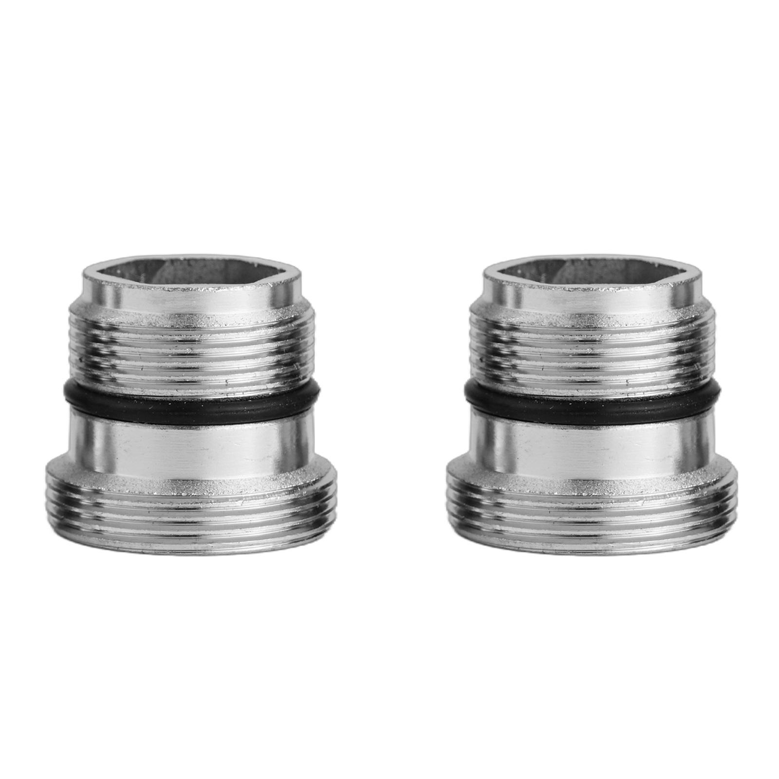 

New Practical Water Tap Adapter Male Thread Chrome-plated Replacement Parts Rings With Rings Water Tap Adapter