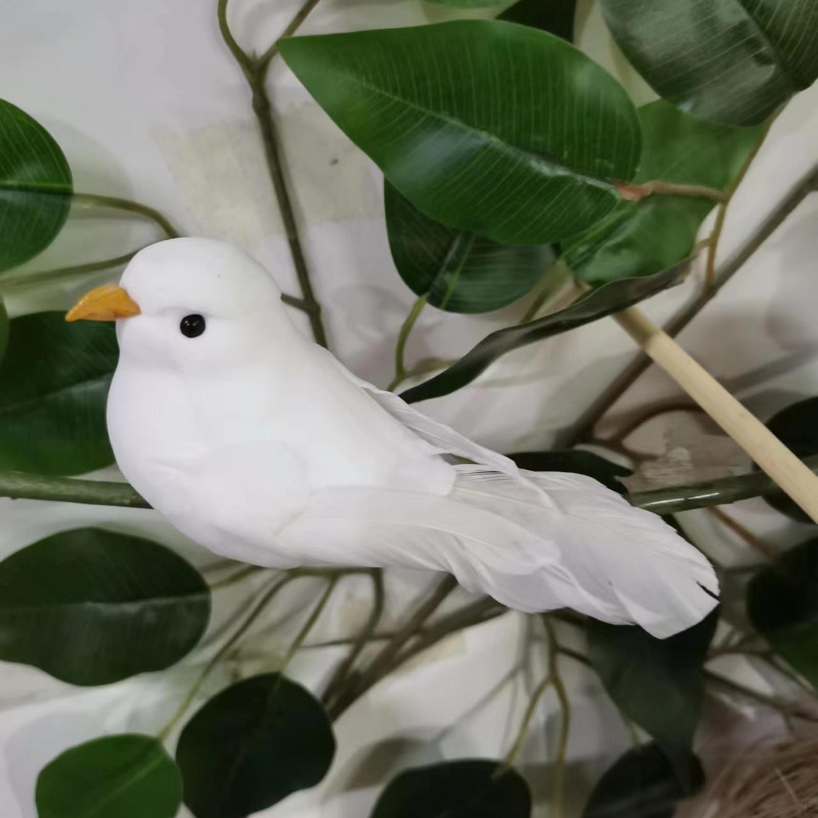 Artificial Bird Ornaments Feathered Birds Fake Sculpture Embellishing Bundled style