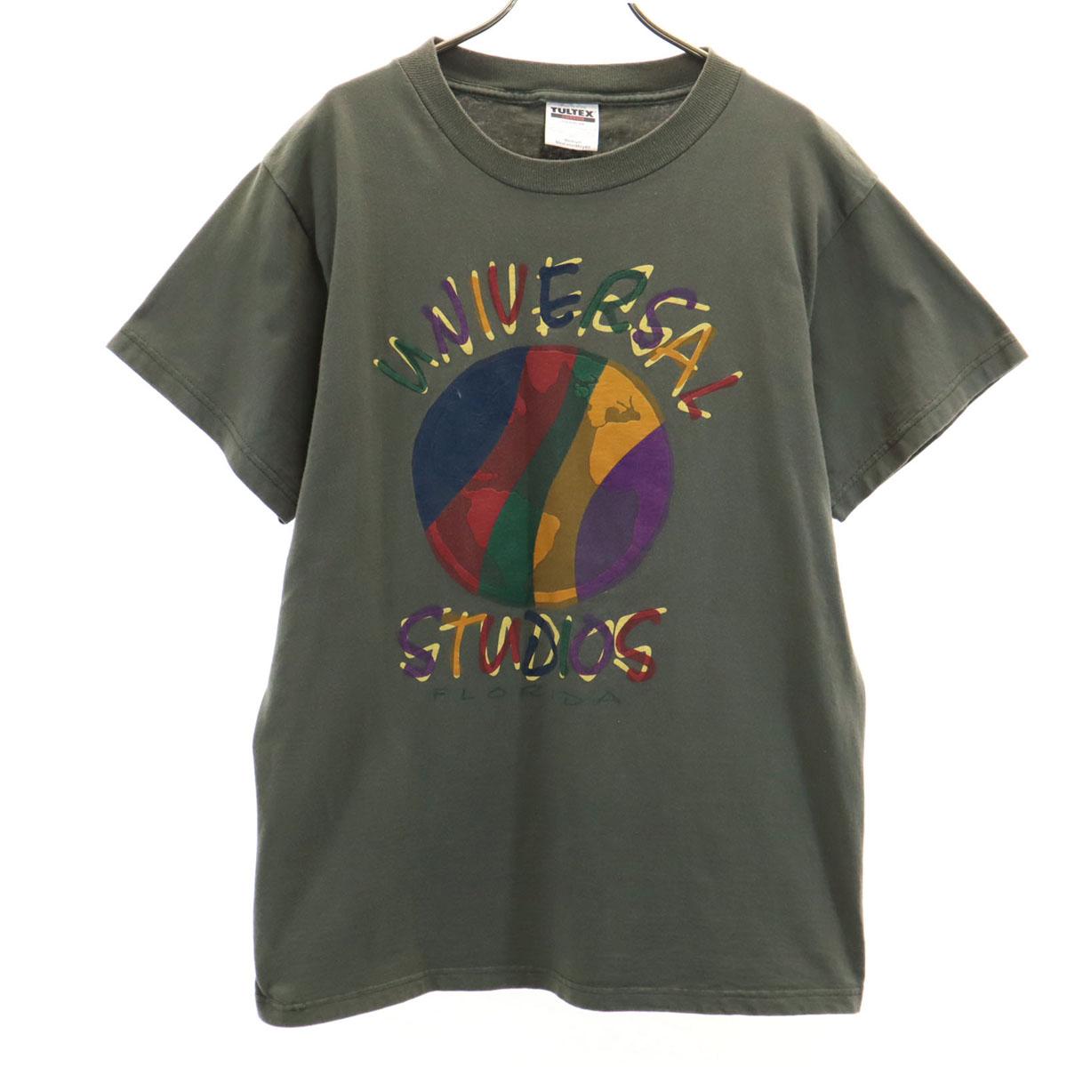 

TULTEX Universal Studios Florida Short sleeve T-shirt M khaki Men s Used